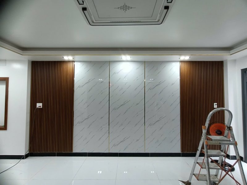 Ứng dụng lam sóng trang trí ốp tường