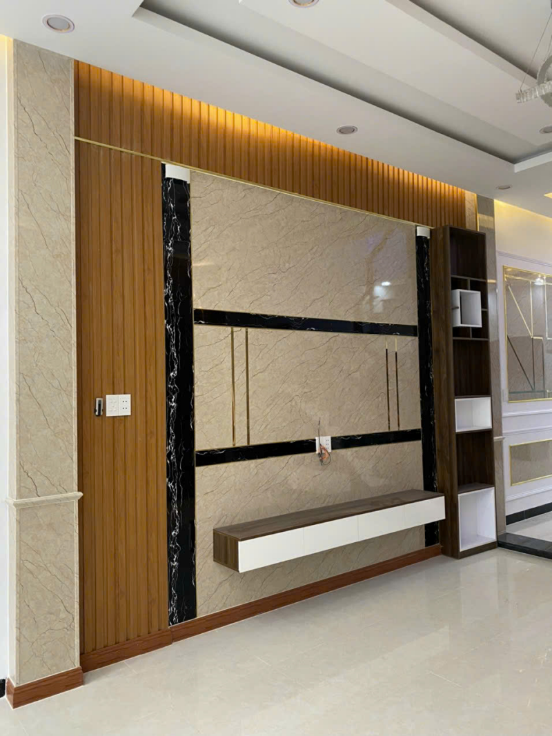 Lam sóng ốp tường vách tivi loại phổ thông giá rẻ