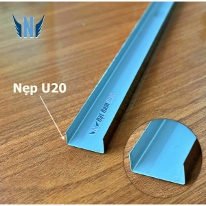 Nẹp Inox U20 Hồng Gương 