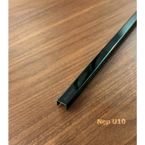 Nẹp Inox U10 Đen Gương 
