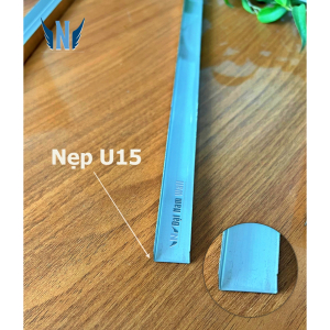 Nẹp Inox U15 Hồng Gương 