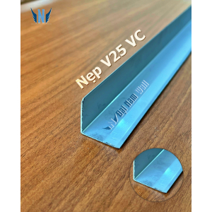 Nẹp Inox V25 Vát Cạnh Hồng Gương