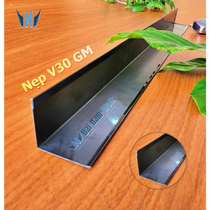 Nẹp Inox V30 Gấp Mép Đen Gương