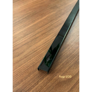 Nẹp Inox U20 Đen Gương