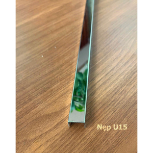 Nẹp Inox U15 Trắng Gương 