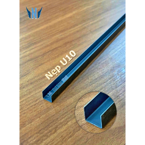 Nẹp Inox U10 Đen Gương 