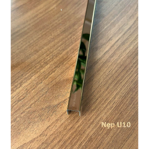 Nẹp Inox U10 Hồng Gương 