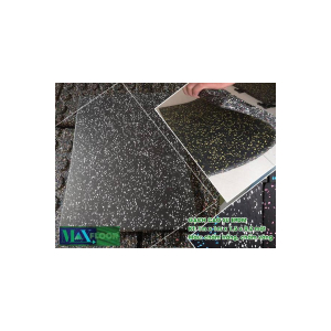  Gạch Cao Su EPDM Đen Chấm Trắng dày 1.5cm