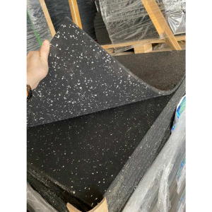  Gạch Cao Su EPDM Đen Chấm Trắng dày 1.5cm