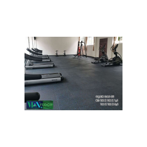 Gạch Cao Su EPDM Đen Chấm Xanh dày 1.5cm