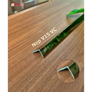 Nẹp Inox V15 Vát Cạnh Hồng Gương