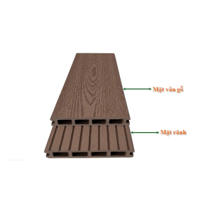 Sàn gỗ nhựa ngoài trời 2D 140×25