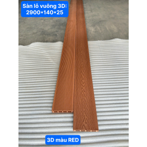 Sàn Gỗ Nhựa Ngoài Trời -  Red