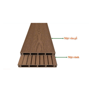Sàn Nhựa Giả Gỗ Ngoài Trời 2D 145×22
