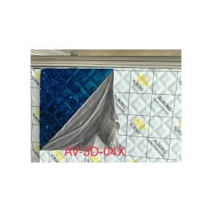 Tấm inox 3D xanh gương – AV3D04X