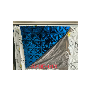 Tấm inox 3D xanh gương – AV3D01X