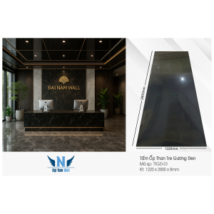Tấm Ốp Than Tre Gương Đen 