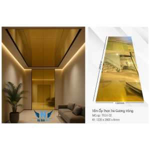 Tấm Ốp Than Tre Gương Vàng