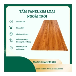 Tấm Panel Kim Loại 2 Sóng Ngoài Trời