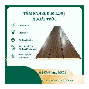 Tấm Panel Kim Loại 3 Sóng Ngoài Trời