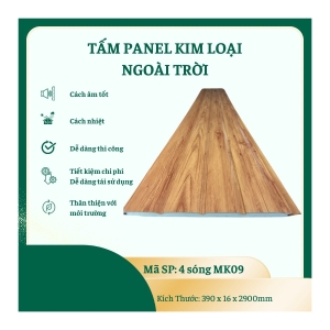 Tấm Panel Kim Loại 4 Sóng Ngoài Trời
