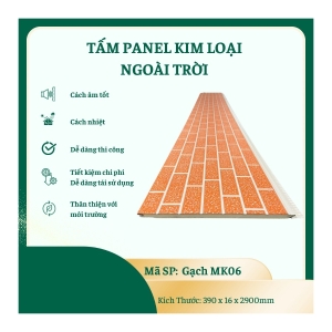 Tấm Panel Kim Loại Gạch Ngoài Trời