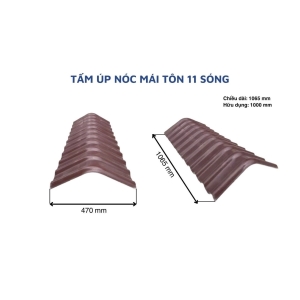 Tấm Úp Nóc Mái Tôn 11 Sóng 