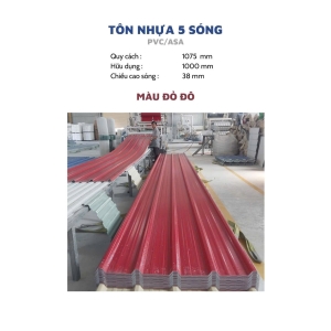 Tôn Nhựa 5 Sóng